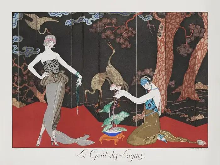 Affiche d'art rétro pour femme française, mode médiévale élégante, peintures sur toile, images d'art