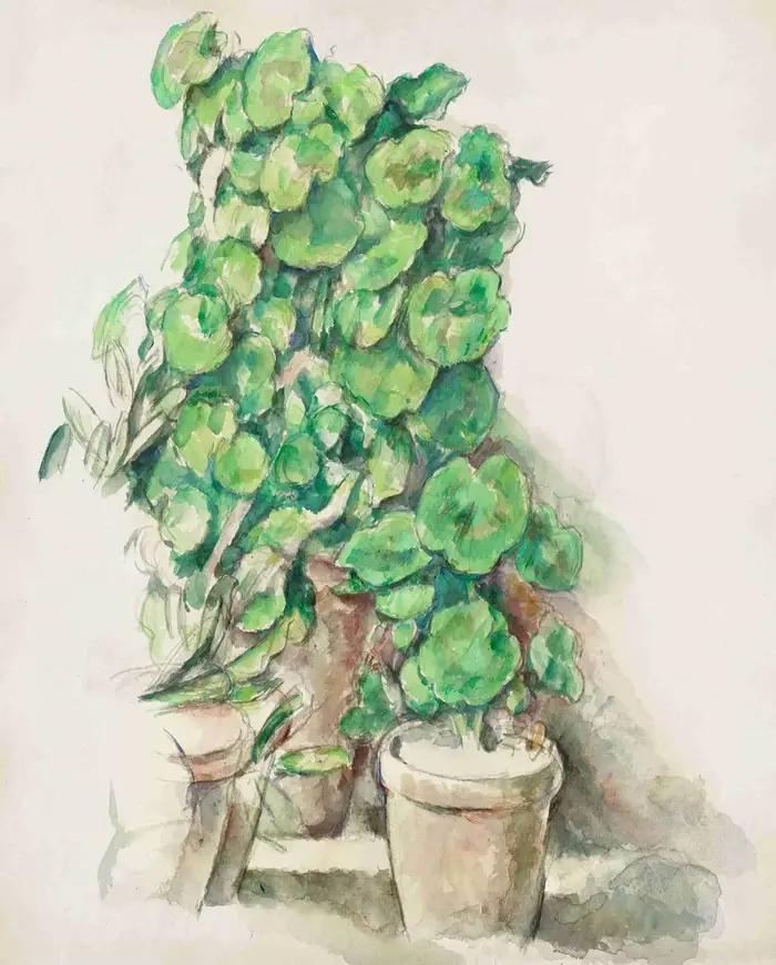 1 pièce (sans cadre) – Affiches d'art vintage Paul Cézanne, nature morte du jardin, pots en terre cu