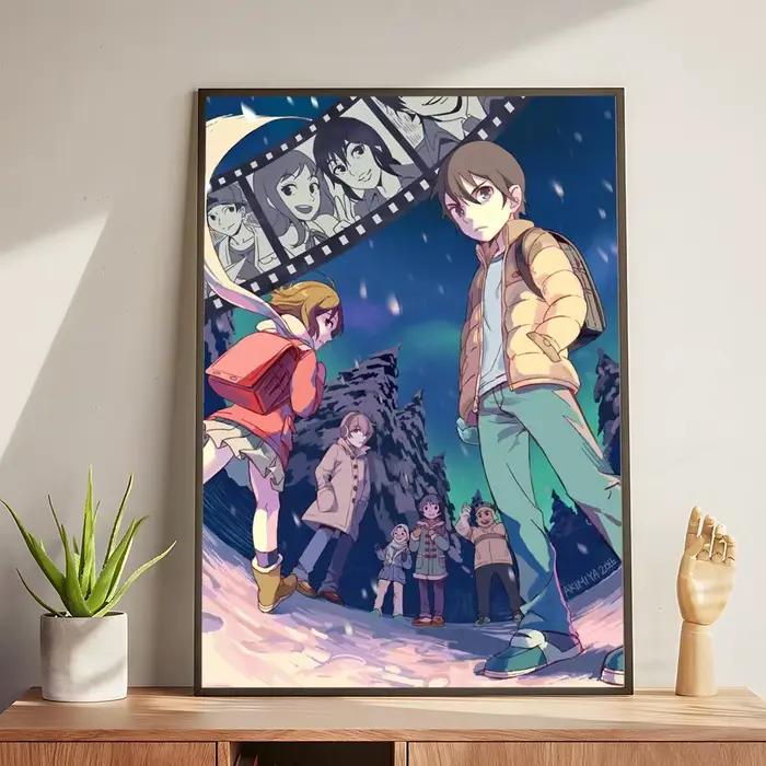 Affiche classique Anime E-ErasedS, autocollants muraux modernes et élégants pour décoration de maiso