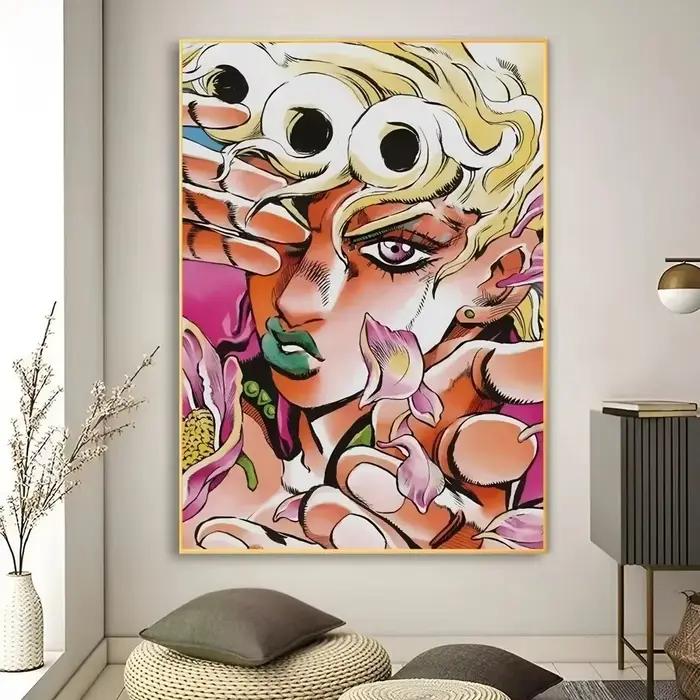 Affiches d'anime Jojo's Bizarre Adventure, Jotaro KujoRohan KishibeGiorno Giovanna, peinture sur toi