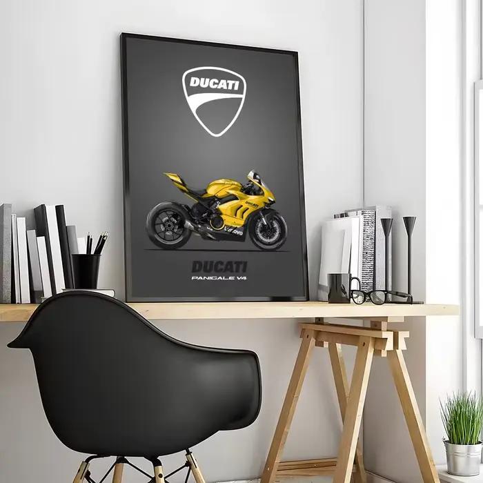 COOL DUCATI – peinture de moto, calligraphie, affiche en toile: sans plis, imperméable, Durable, déc
