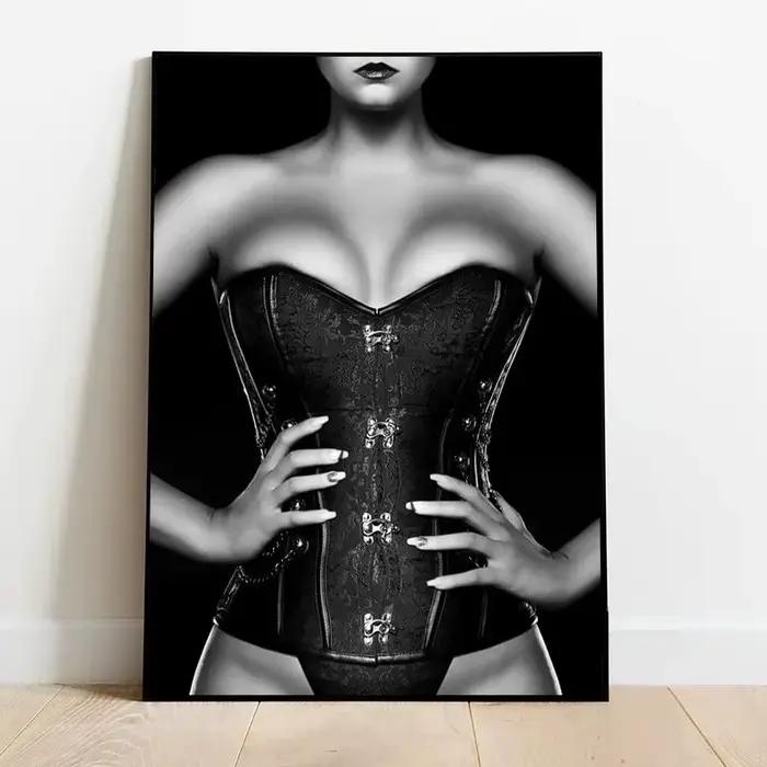 Affiche d'art Mural de femme nue Sexy, noir et blanc, décoration de maison moderne, images imprimées