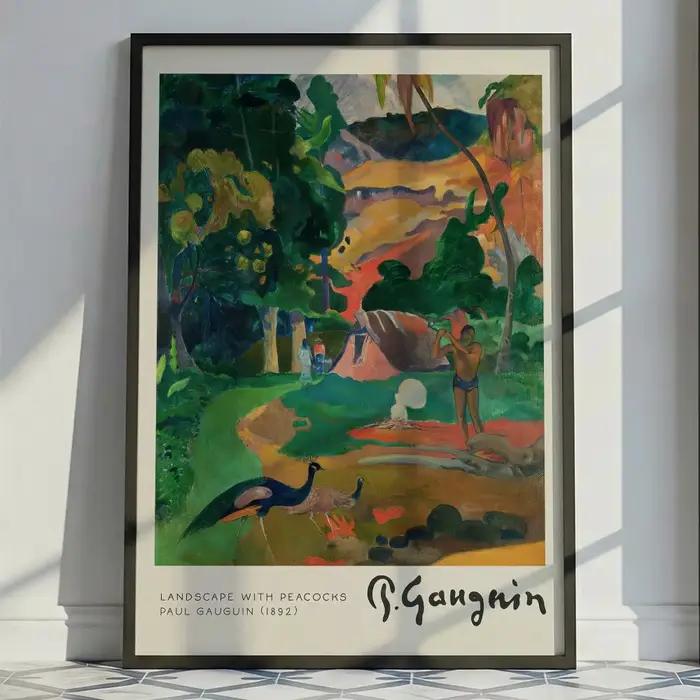 Affiche classique du peintre P-Paul Gauguin, décoration murale polyvalente HD imperméable, auto-adhé