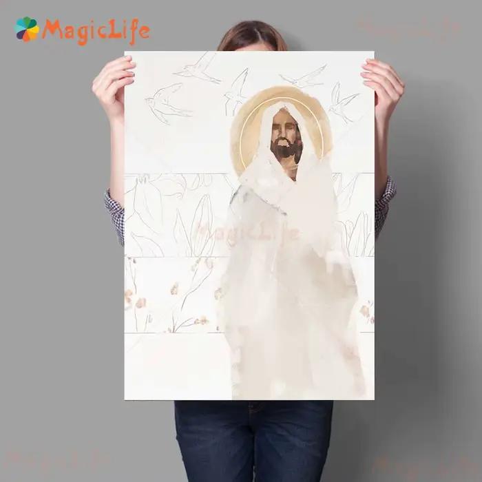Affiche d'art avec illustration du Christ, Saint Jésus, décoration imprimée, Seigneur, je vais te su