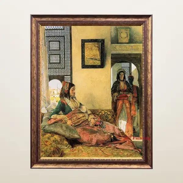 Affiche de paysage de vie des anciens arabes, Gustav Bauernfeind, toile d'art islamique, peinture mu