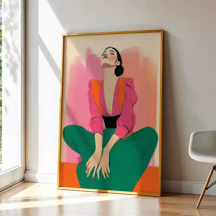 Impression d'art mural sur toile, style moderne et rétro, féminisme pluraliste, affiche, image pour