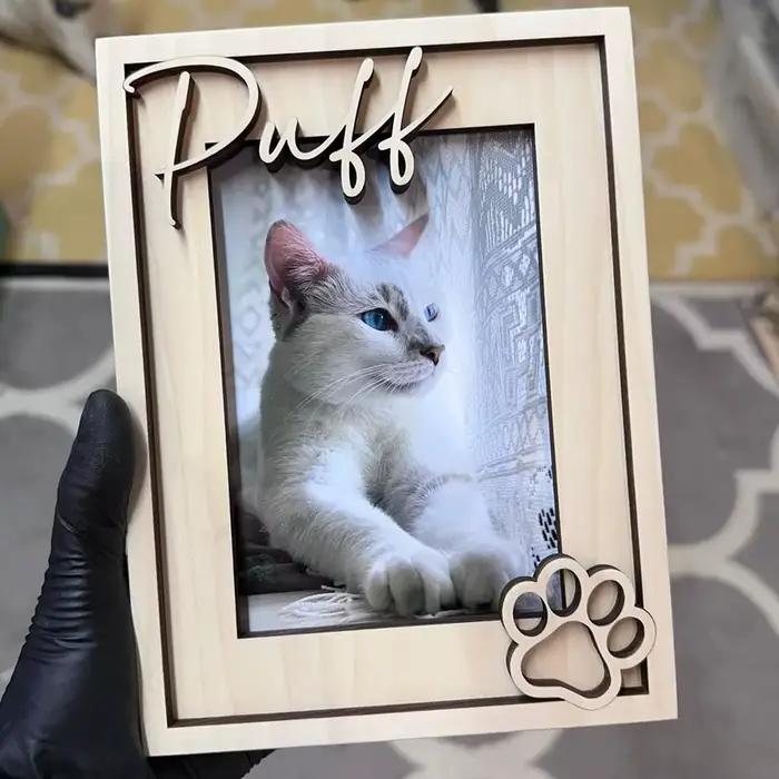 Un cadre photo personnalisé pour animaux de compagnie - cadre photo personnalisé pour chat et chien,