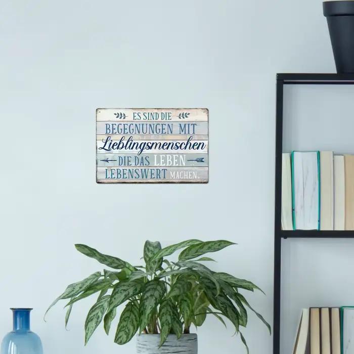 Putuo Decor-Affiche vintage en métal avec citations inspirantes, plaque d'art mural, cadeau, 7.8x11.