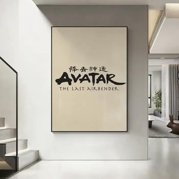Affiche de dessin animé A-Avatar Last A-Airbender, art HD, imperméable, mur autocollant, décoration