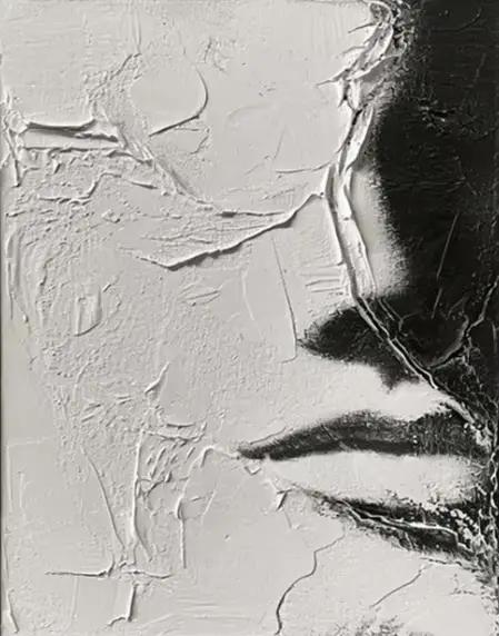 Toile d'art abstrait noir et blanc pour visage féminin, peinture minimaliste, affiches esthétiques i