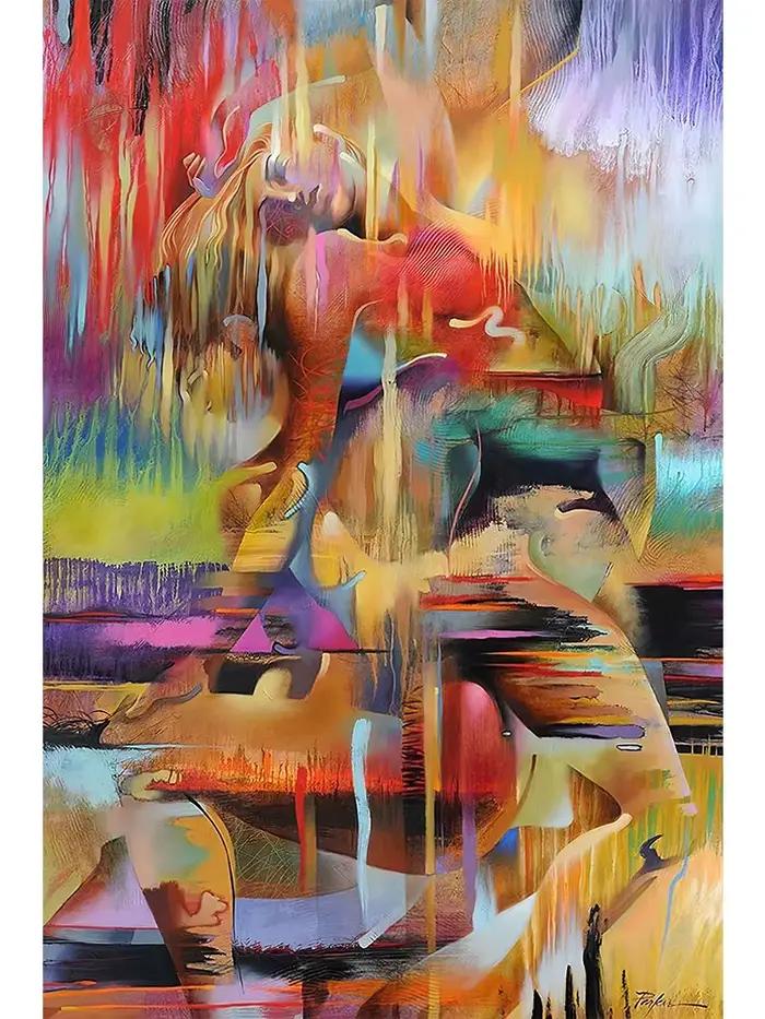 Affiche abstraite Sexy pour femme nue, peinture sur toile, Graffiti, esthétique, Art mural, décorati