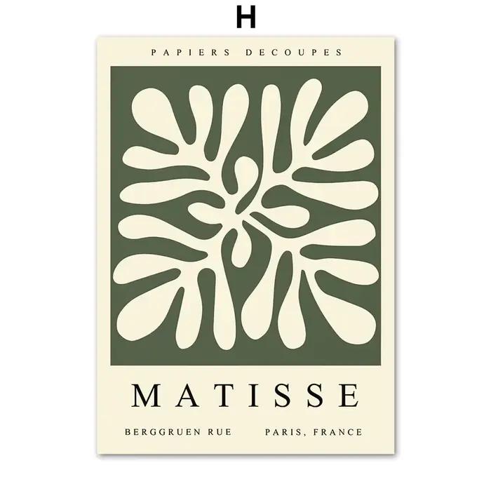 Matisse – affiches de femme à fleurs abstraites, peinture sur toile imprimée d'art mural de musée, v