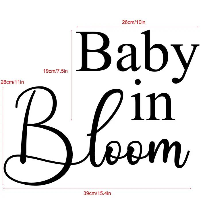 Autocollant en Vinyle en Fleurs pour Bébé, Décorations de ixPréChristophe, Décalcomanie de Fond