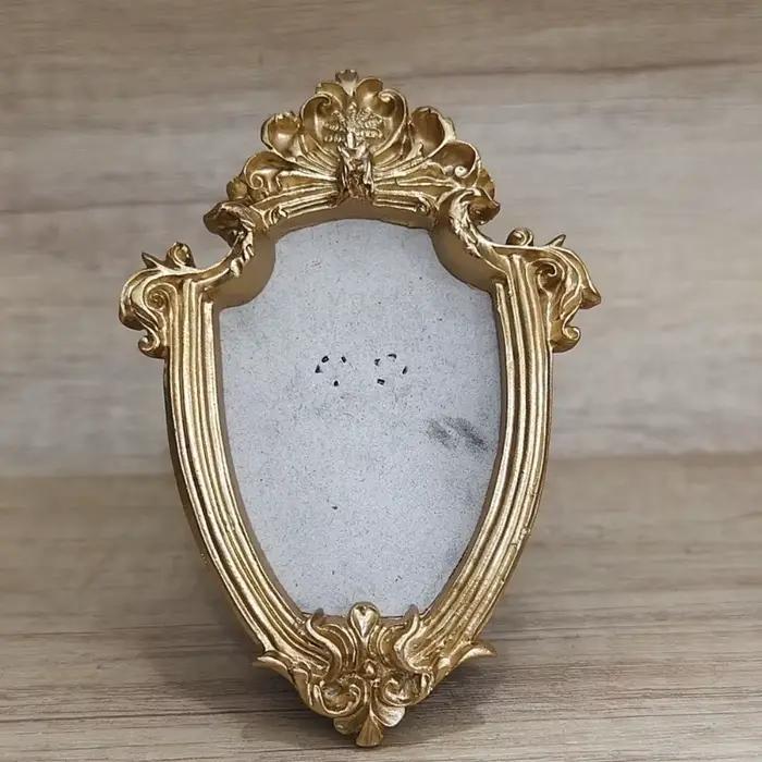 Cadre photo vintage DIY, cadre photo floral en résine, cadre décoratif baroque exquis de 10 cm, acce