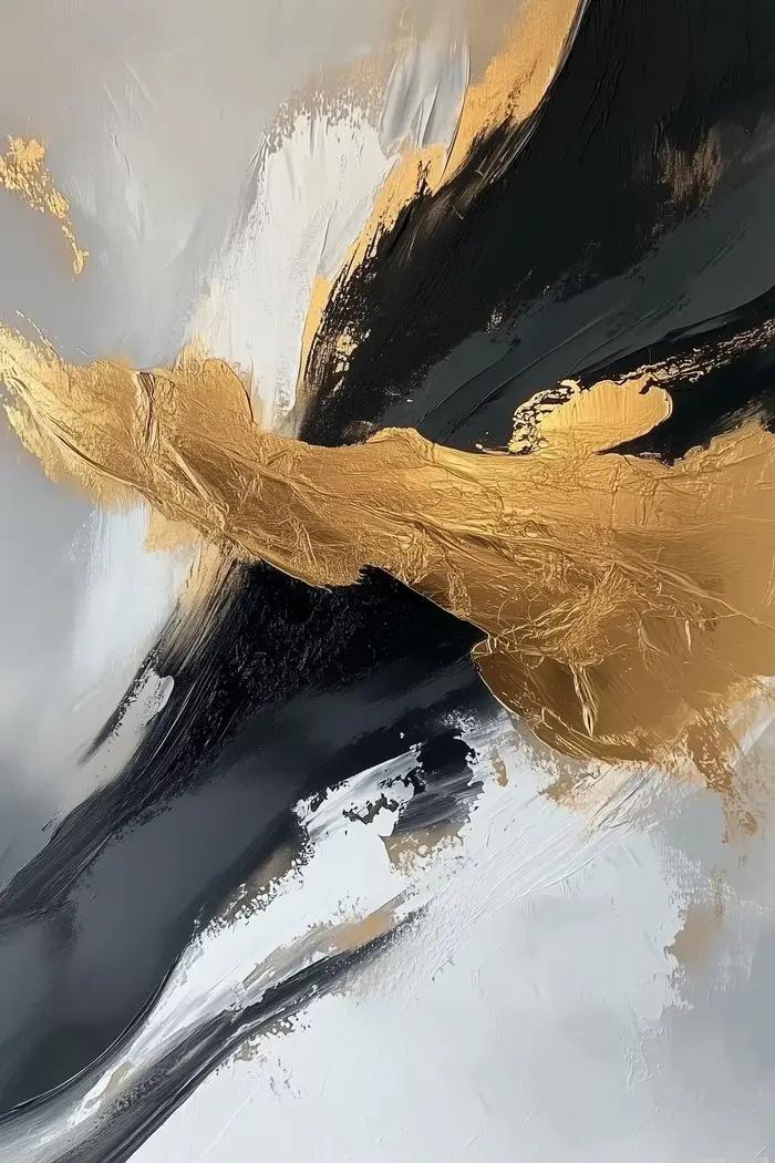Grande peinture sur toile abstraite, Art mural, décoration de maison moderne, peinture à l'huile min