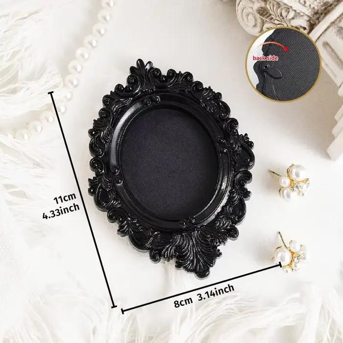 Mini cadres photo suspendus en résine, pour mur, DIY, style vintage, créatifs, baroques, ornés, pour