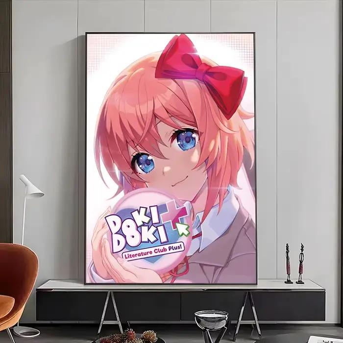 Affiche Manga Doki Literature Club, affiches haute définition, art mural pour salon et décoration in