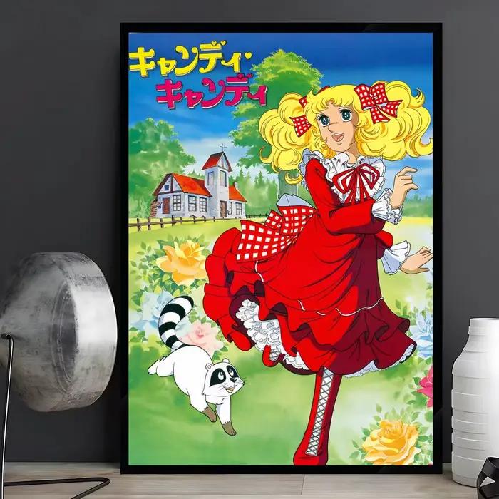 Affiches Anime Ccandy Candy, Décoration Murale pour Chambre Anime, Sac à Dos, Art Mural Musical pour