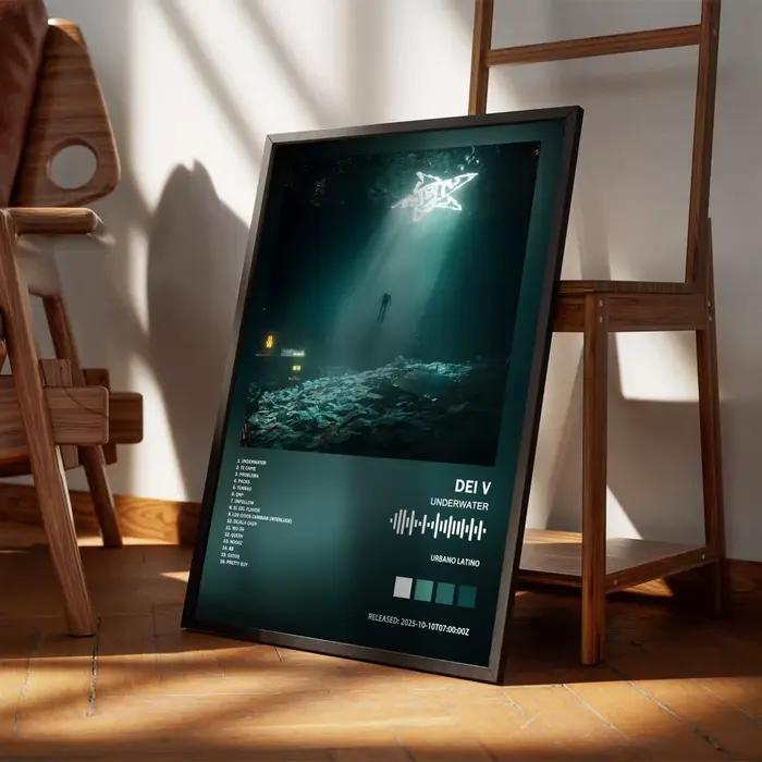 Dei V – affiche artistique, couverture de chansons, musique, rap, autocollant mural en papier imperm