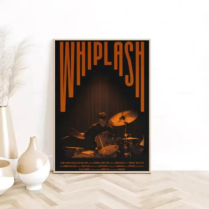 W-Whiplash MOIVE – affiche autocollante en papier imperméable, décoration murale pour café