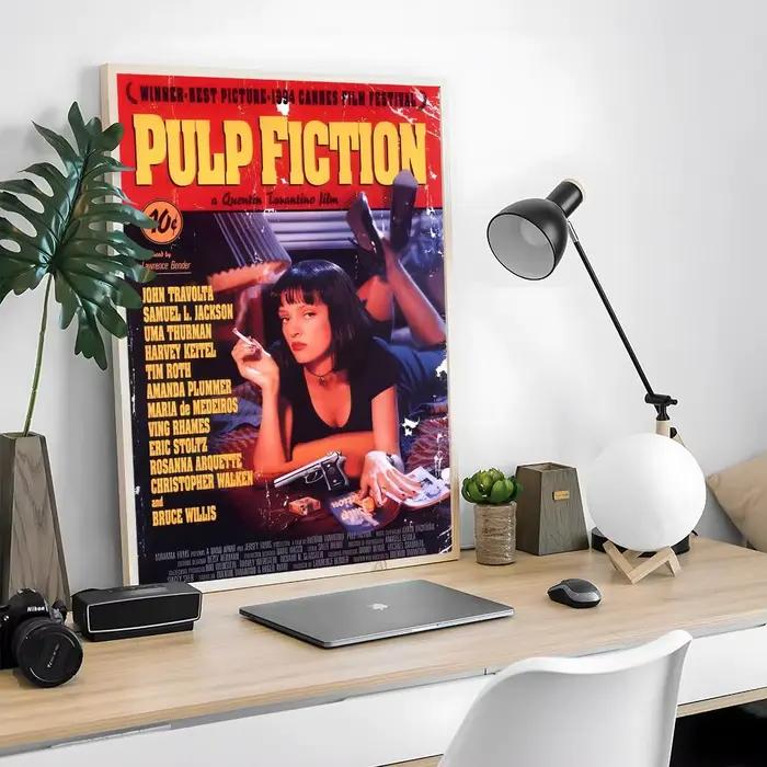 Affiche de film classique des années 80 et 90, peinture sur toile avec impressions, décoration pour