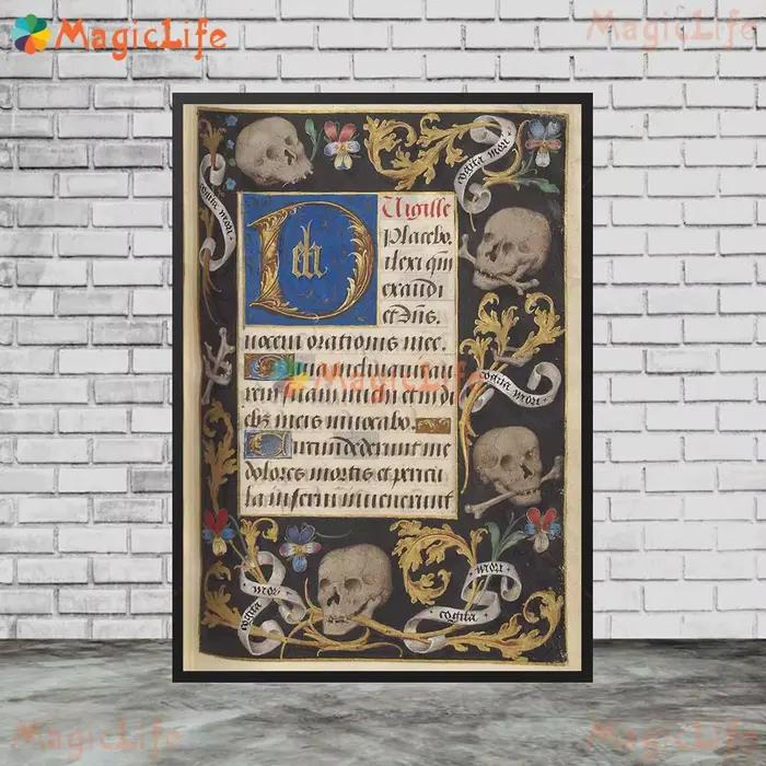 Affiches de Religion des écritures de la mythologie médiévale, images murales pour décor de salon, p