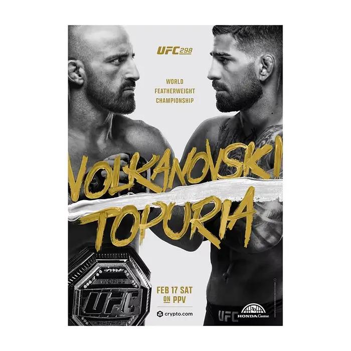 Affiche de combat de championnat, impression sur toile classique de boxe et de combat, tableau mural