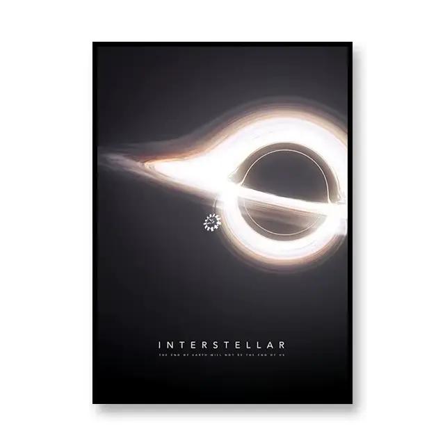 Affiche de film interstellaire d'astronaute, toile de l'espace, impression murale, décoration de mai