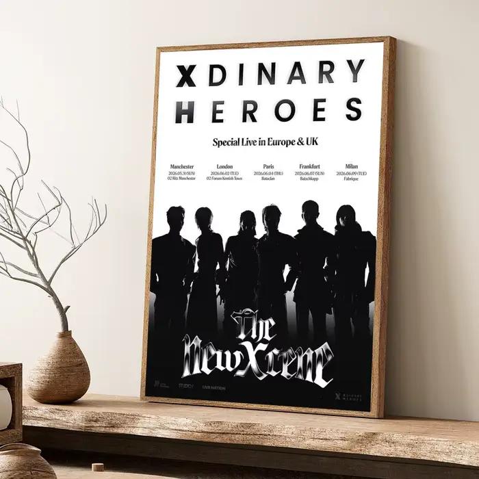 Peinture calligraphique de la groupe Kpop X-Xdinary Heroes, impression d'art mural esthétique modern