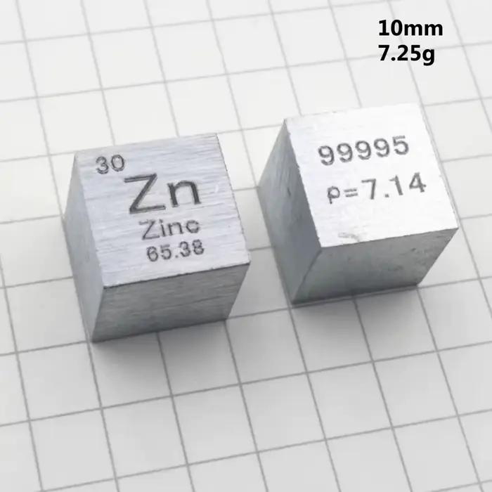 Ornement Cube en Zinc, Collection en métal, décoration d'exposition, modèle éducatif de recherche sc