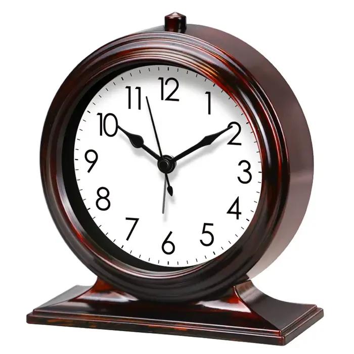 Horloge de bureau Vintage, lumière classique, luxe, grand réveil numérique, chambre à coucher, salon