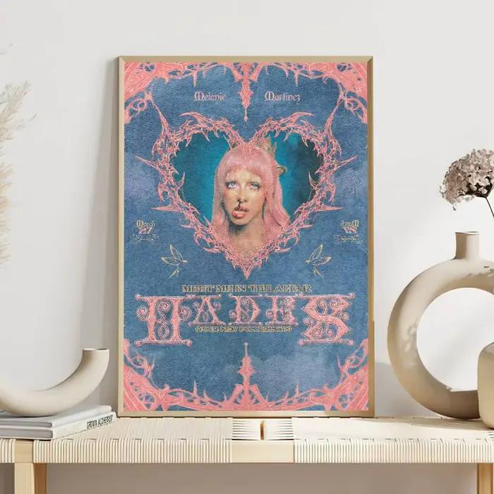 Affiche décorative de la chanteuse Melanie Martinez Hades 2026, autocollant mural pour chambre à cou