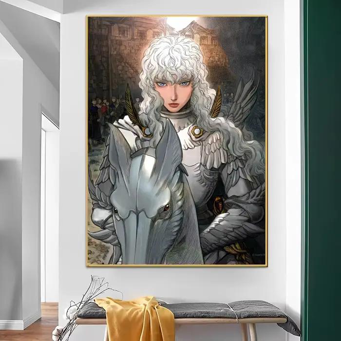 Affiches de films classiques d'anime japonais Berserk, affiche de qualité HD, peinture d'art mural,