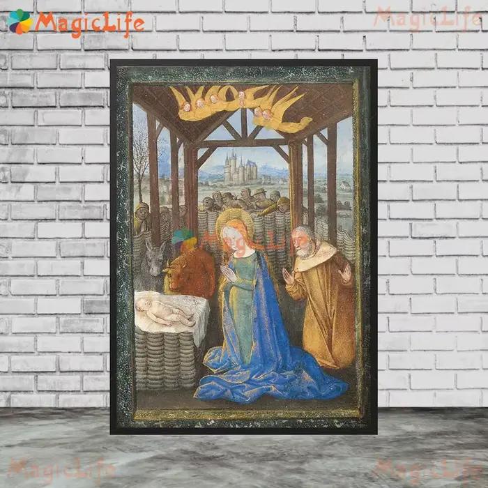 Affiches murales de la nativité de jésus, images murales pour salon, affiche Vintage, peinture sur t