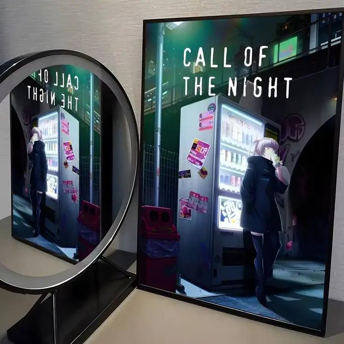Affiche Call of the Night Nazuna Nanakusa HD, décoration murale autocollante, imperméable, pour la m