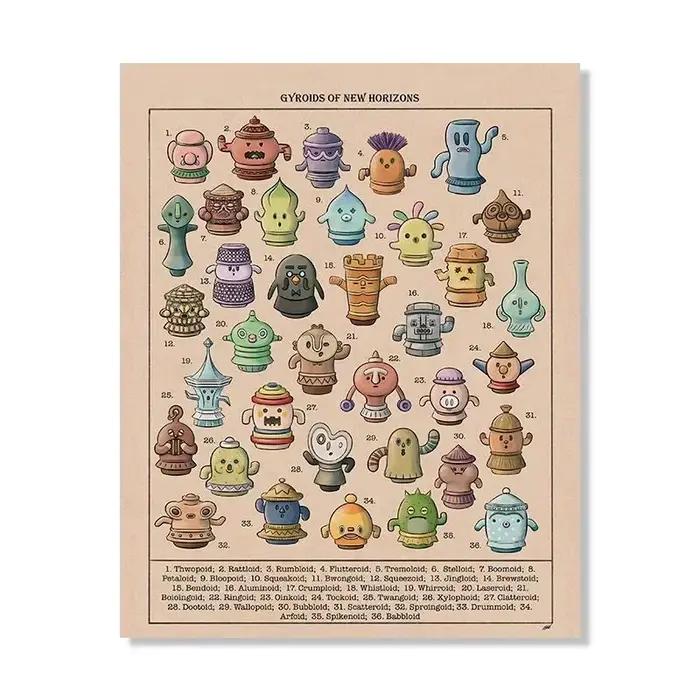 Impression sur toile du jardin botanique Animal Crossing New Horizons, affiche murale pour la décora