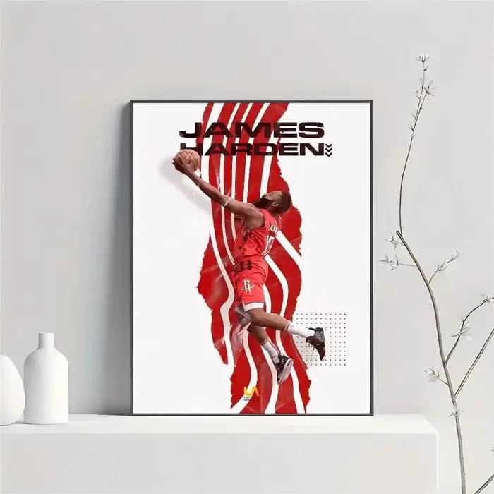 Affiche de basket-ball James Harden, Art mural HD pour la maison, la salle, le Bar, le café, décor i