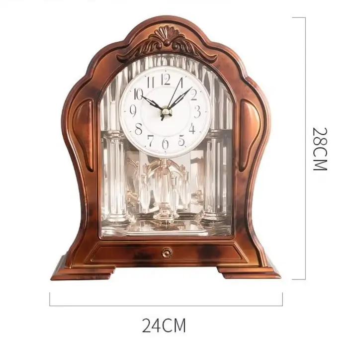 Horloge de bureau silencieuse, horloge de Table rétro Antique, horloges Vintage décoratives créative