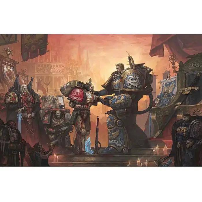 Affiche murale Warhammer 40K, décoration de chambre à coucher, peinture de scène célèbre, affiche mu