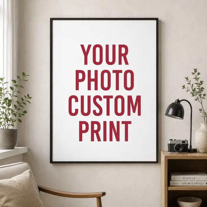 Affiches personnalisées avec photos de famille, impressions sur toile, art mural pour salon, chambre