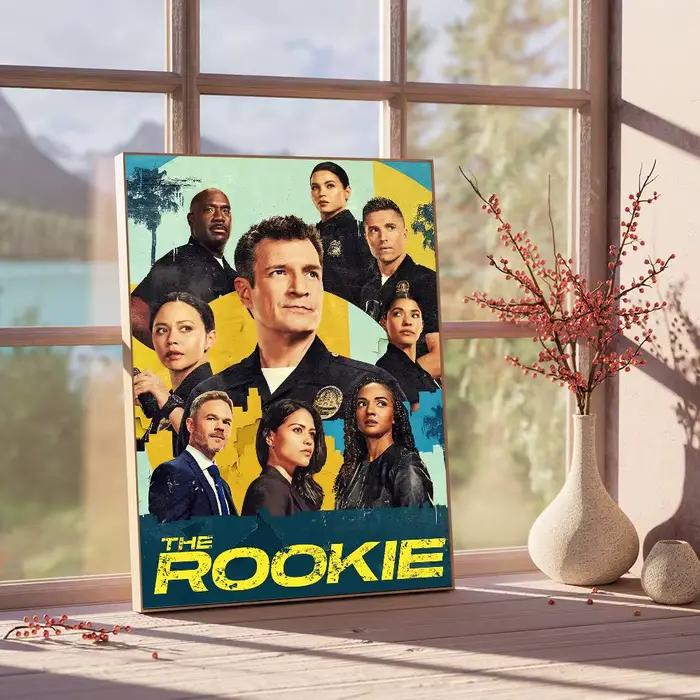 Affiche d'art autocollante classique du film The R-Rookie, autocollant en papier blanc, décoration m