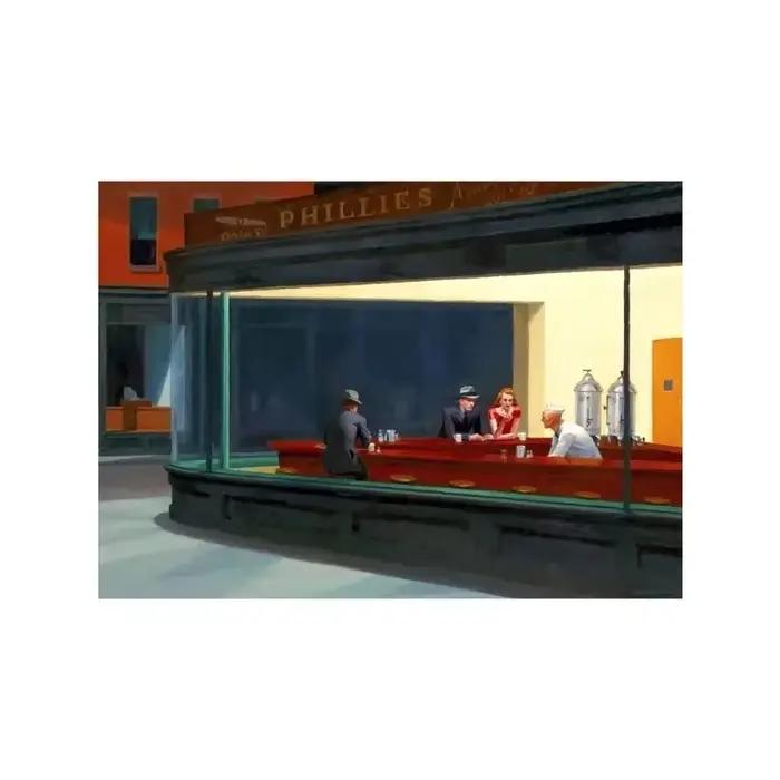 Edward Hopper célèbre maître réaliste Art Nighthawks vie paysage esthétique toile peinture mur Art p