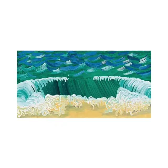 Affiche de FC Hockney avec l'arrivée du printemps, impression d'art de paysage, marée verte, peintur