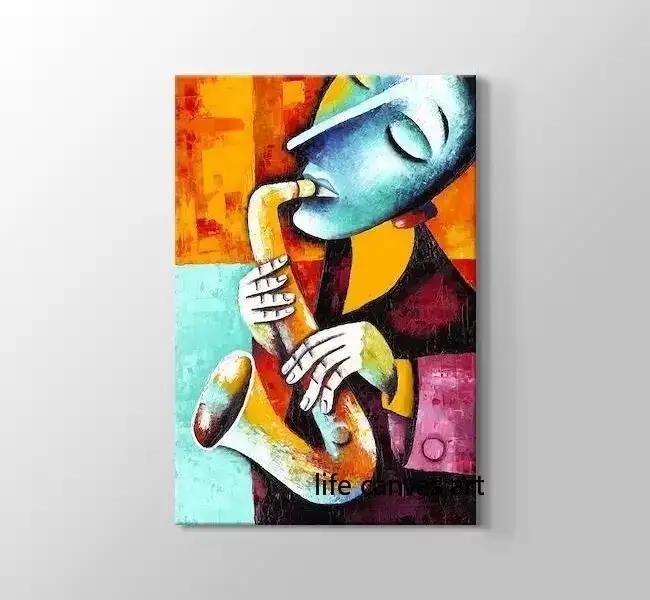 Affiche d'art abstraite Picasso pour homme jouant à un Instrument de musique, Saxopone, violoncelle,