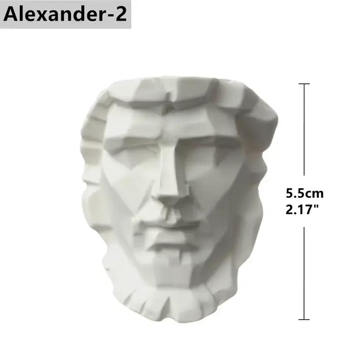 Figurine de la mythologie grecque, gypse blanc, statue de David, Alexandre, Aphrodite, Apollo, Vénus
