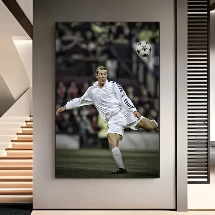 Affiche murale Zinedine Zidane, film américain, décoration murale pour la maison et la chambre des e