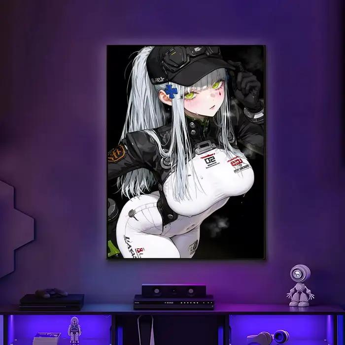 Affiche de jeu mobile RPG G-Girls Frontlines, art mural polyvalent HD imperméable, décor auto-adhési