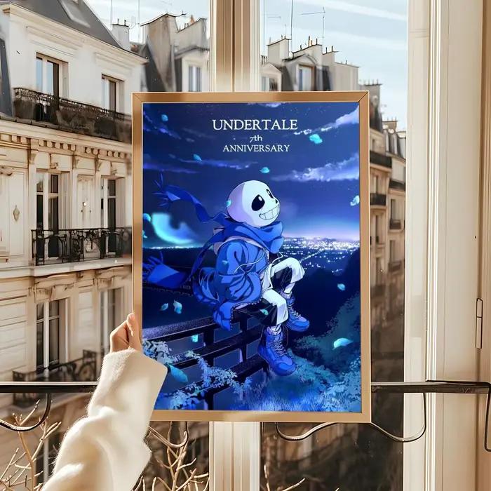 Autocollant d'affiche de jeu U-Undertale T, dessins animés, pour salon, chambre à coucher, Bar, déco