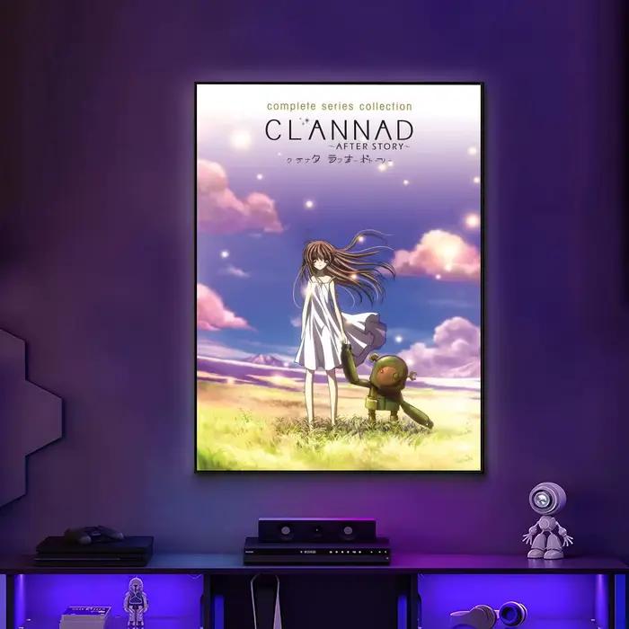 Affiche classique d'anime C-Clannads, polyvalente, HD, imperméable, décoration murale auto-adhésive