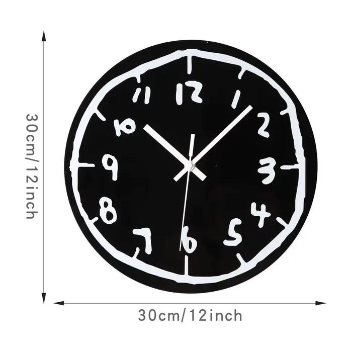 Horloge murale décorative pour cuisine, salle d'étude, salon, maison, ornement unique, mode créative